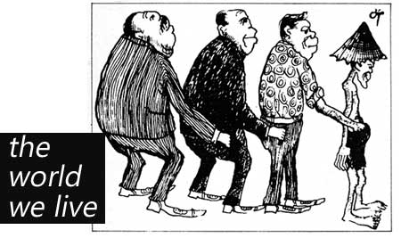 Yang kuat memakan yang lemah, itulah hukum alam