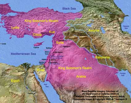 Wilayah Kekuasaan Salomo (Tahta Kerajaan Salomo)