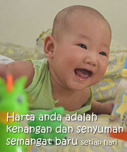 Keuntungan menjadi orang tua  adalah melihat pertumbuhan anak anda, dari bayi menjadi dewasa