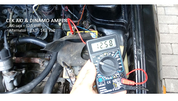 Tegangan aki mobil yang benar