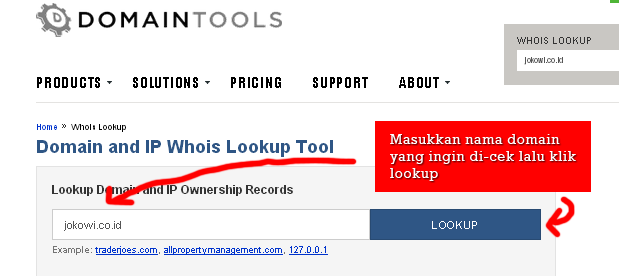 Cara cek website dengan whois