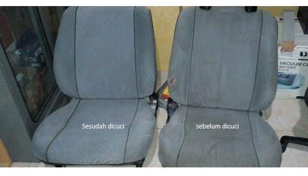 Cara cuci jok mobil yang benar