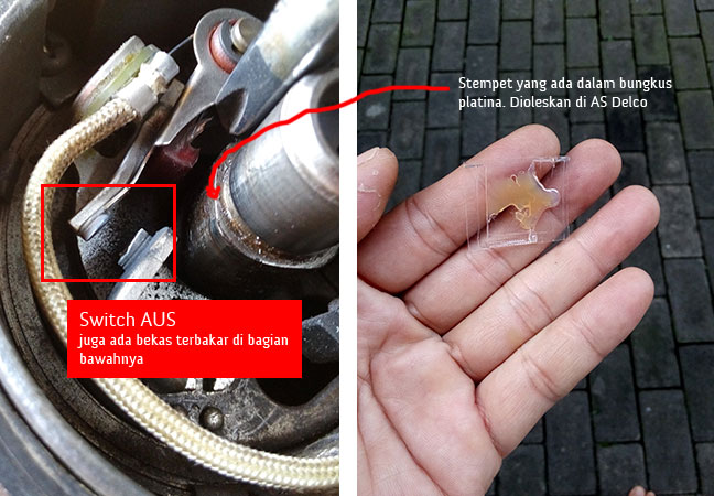 Ciri-ciri platina Rusak