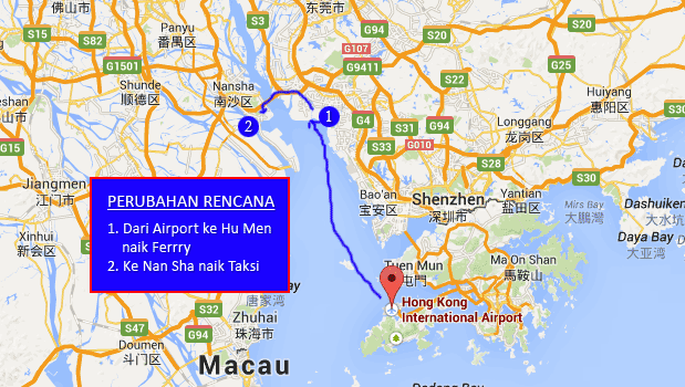 Dari Hongkong ke Humen baru Nan Sha