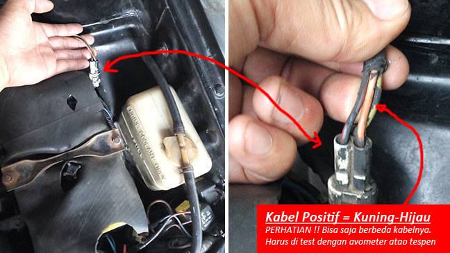 Kabel positif untuk rotax pengganti koil