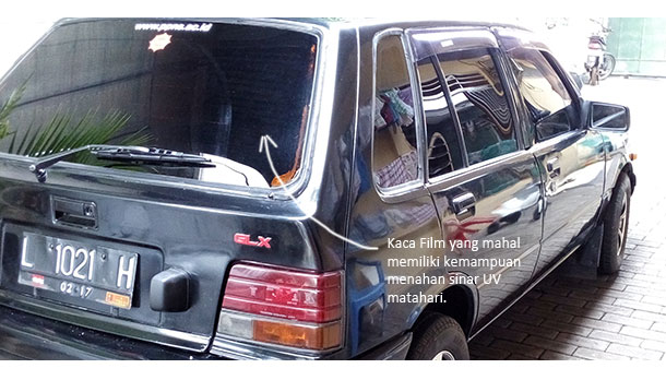 Perbedaan kaca film mobil mahal dengan murah pada kemampuannya menahan sinar UV matahari