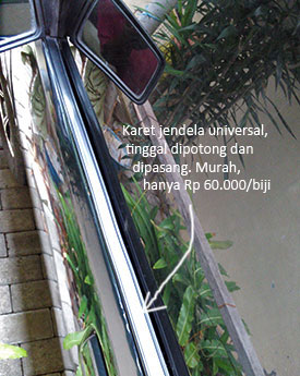 Karet jendela universal untuk mobil tua bangka