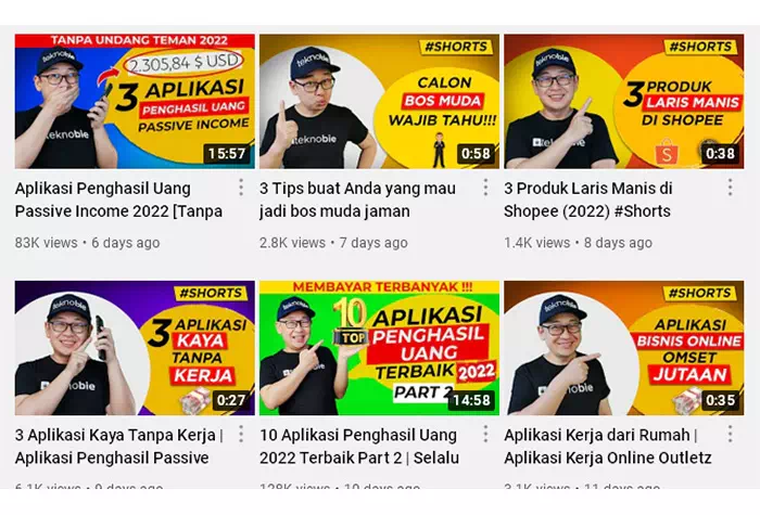 Konten kreator youtube sebagai influencer