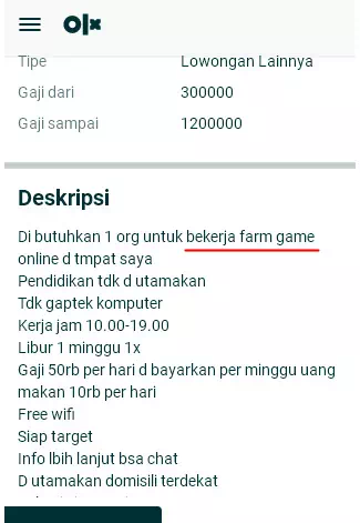 Lowongan kerja main game