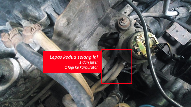Cara melepas pompa bensin elektrik mobil