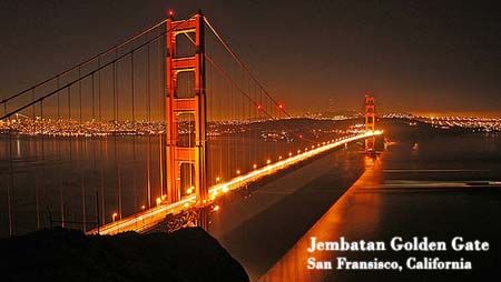 Jembatan Golden Gate malam hari