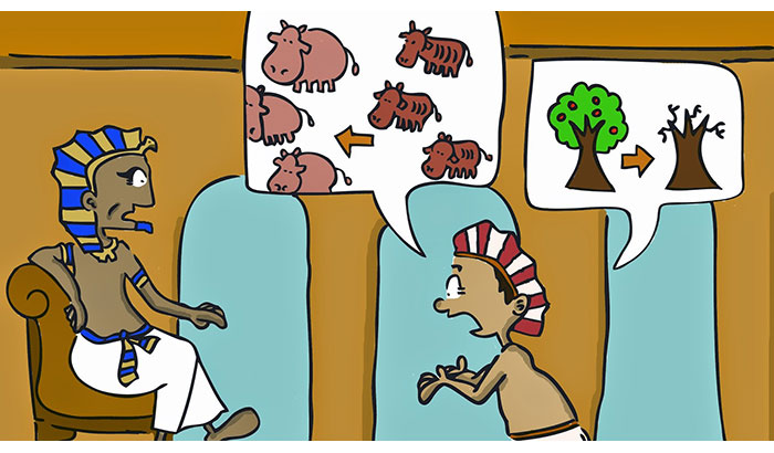 Yusuf mengartikan mimpi firaun