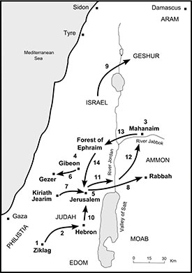 Perjalanan Daud menjadi Raja setelah kematian Saul
