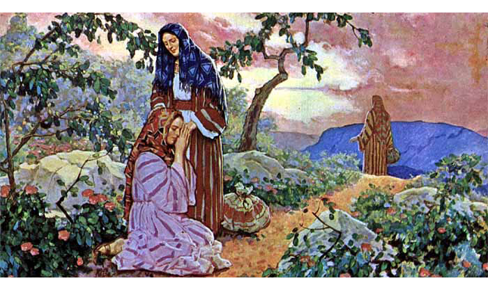 Perpisahan Ruth, Orpa dan Naomi