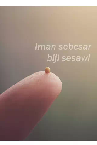 Iman sebesar biji sesawi