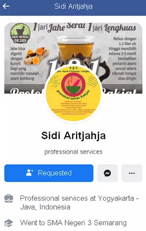 Obat herbal Covid-19 Pakde Sidi