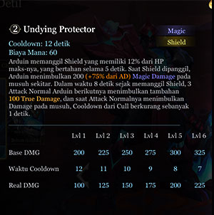 Skill 2 Arduin untuk shield dan damage