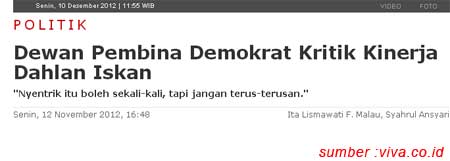 Kritik Anggota DPR kepada Dahlan Iskan