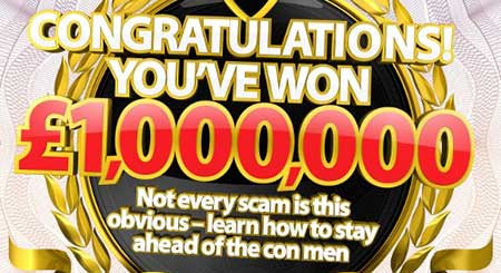 Penipuan melalui internet dengan iming-iming hadiah