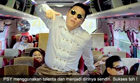 Talenta menyanyi dan kesuksesan PSY